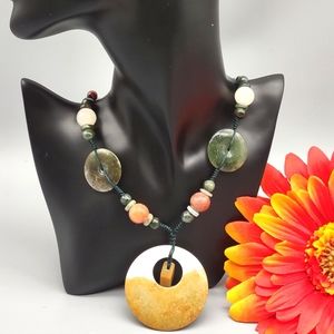 Showpiece authentic Burmese jade necklace.